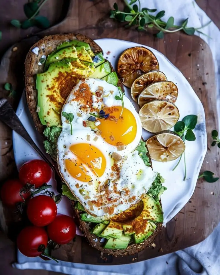 Simple Avocado Toast with Egg