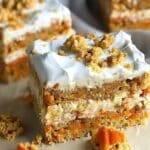 Soft Oatmeal Carrot Cake with Warm Spices and a Moist Crumb (High-Protein & Gluten-Free)