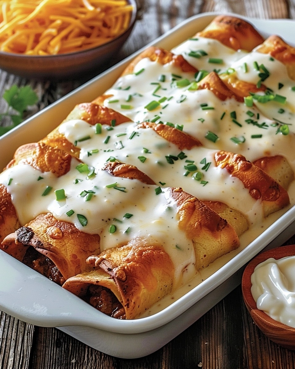 Southern Breakfast Enchiladas with Sausage Gravy