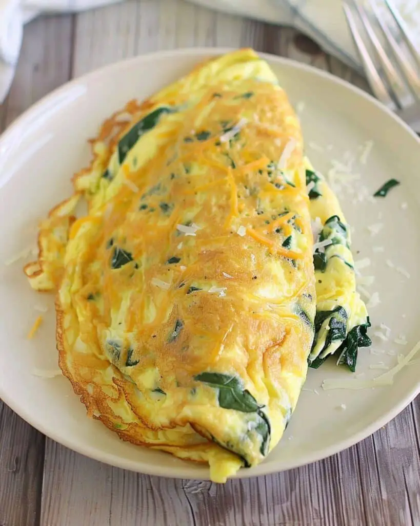 Spinach and Cheese Omelette