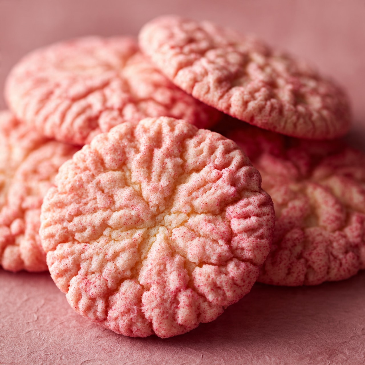 Strawberry Cake Mix Cookies