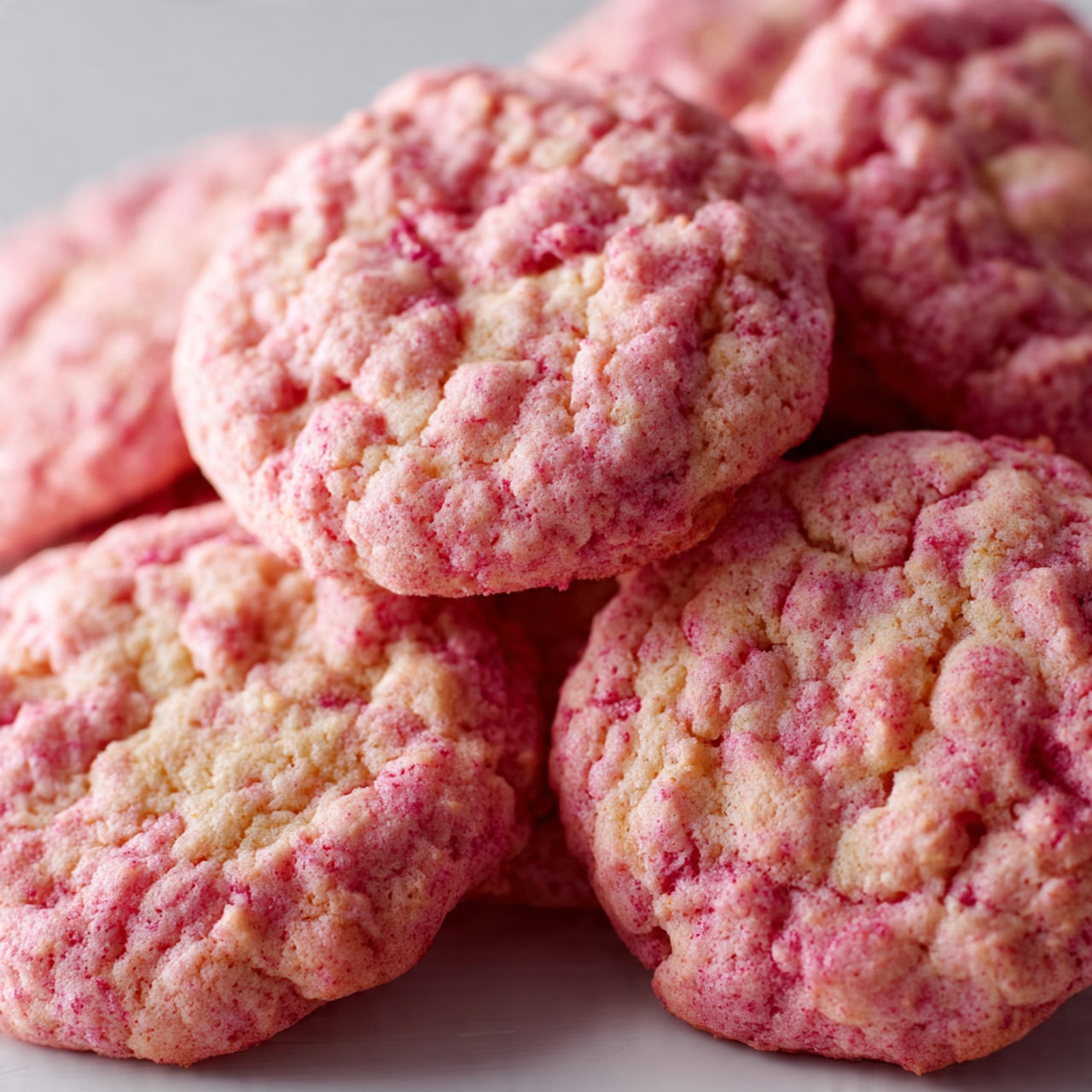 Strawberry Cake Mix Cookies