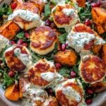 Sweet Potato, Halloumi & Pomegranate Salad