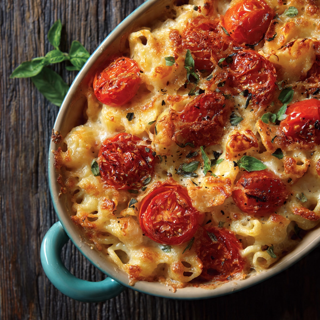 Sweet & Savory Tomato Basil Mac
