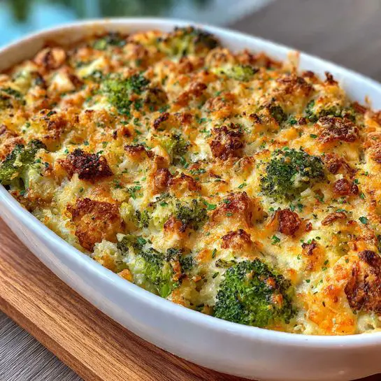 Easy Broccoli Rice and Cheese Casserole