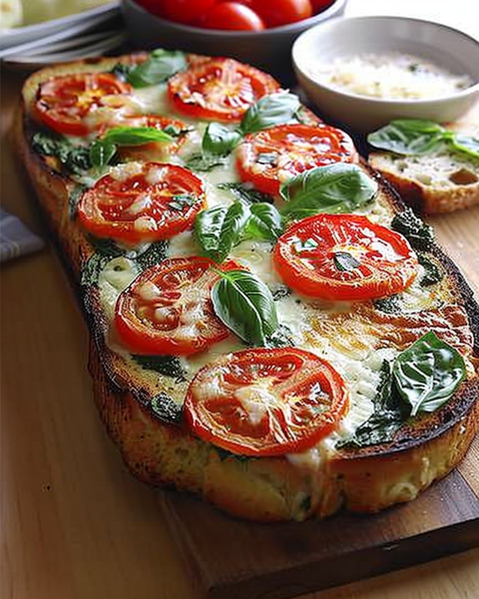 Tomato Basil Garlic Bread