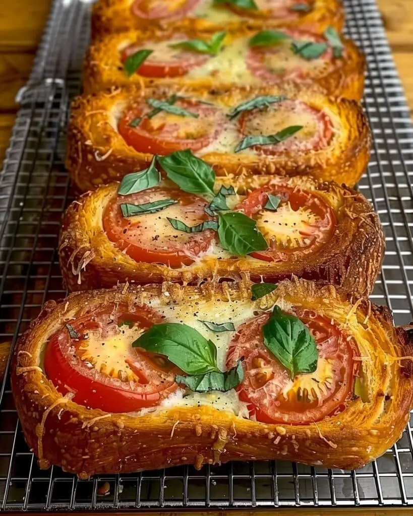 Tomato Basil Garlic Bread