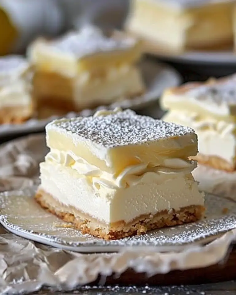Sweet Vanilla Custard Cream Squares