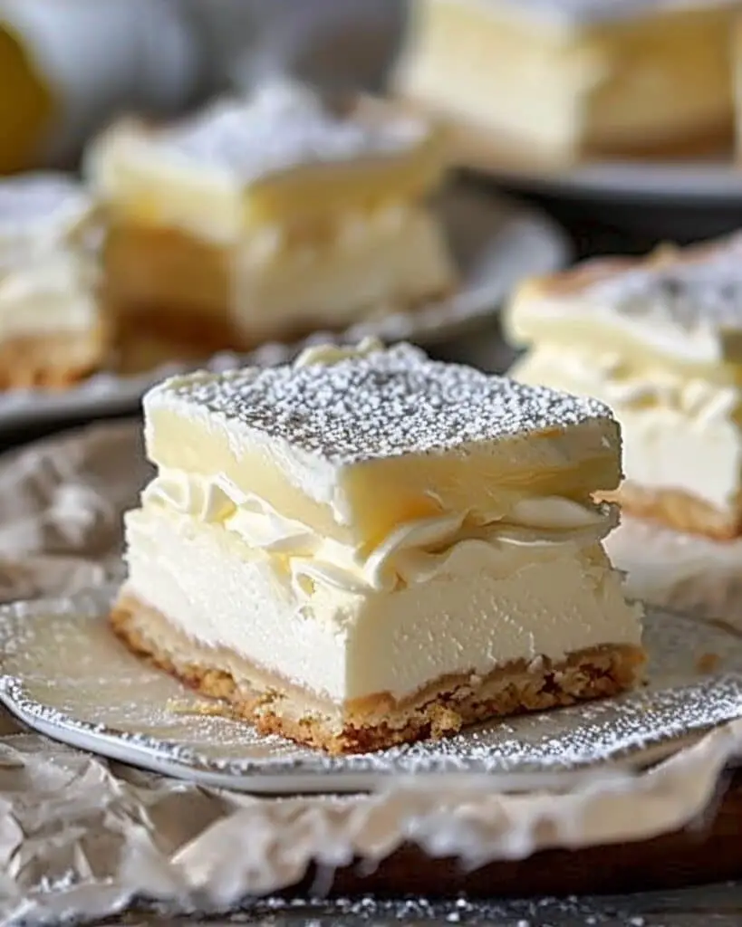 Sweet Vanilla Custard Cream Squares