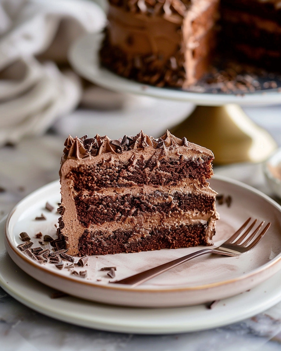 Vegan Mocha Cake with Chocolate Mousse (Gluten-Free Option)