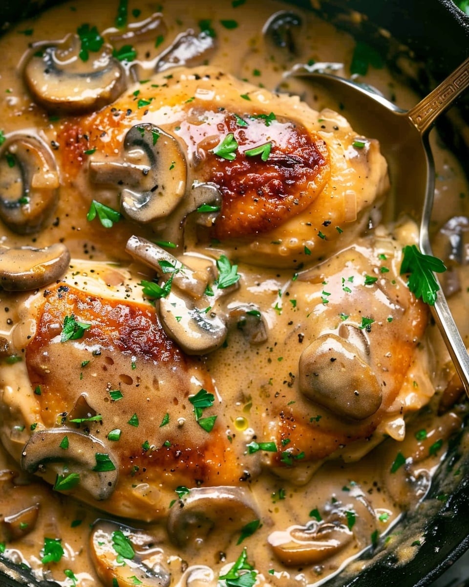 Weeknight Cream of Mushroom Chicken Skillet