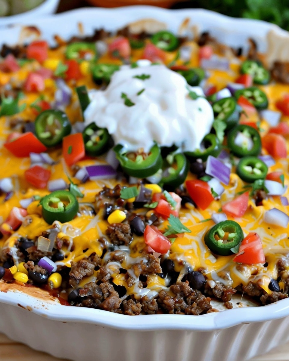 5 Ingredient Easy Taco Bake