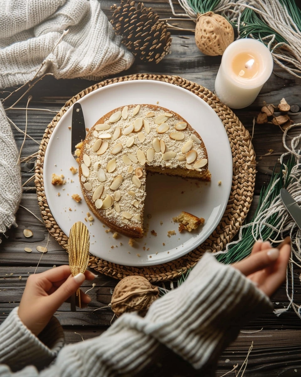 Almond Honey Semolina Cake