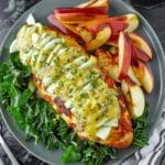 Apple-Cheddar Stuffed Chicken with Apple-Dijon Pan Sauce