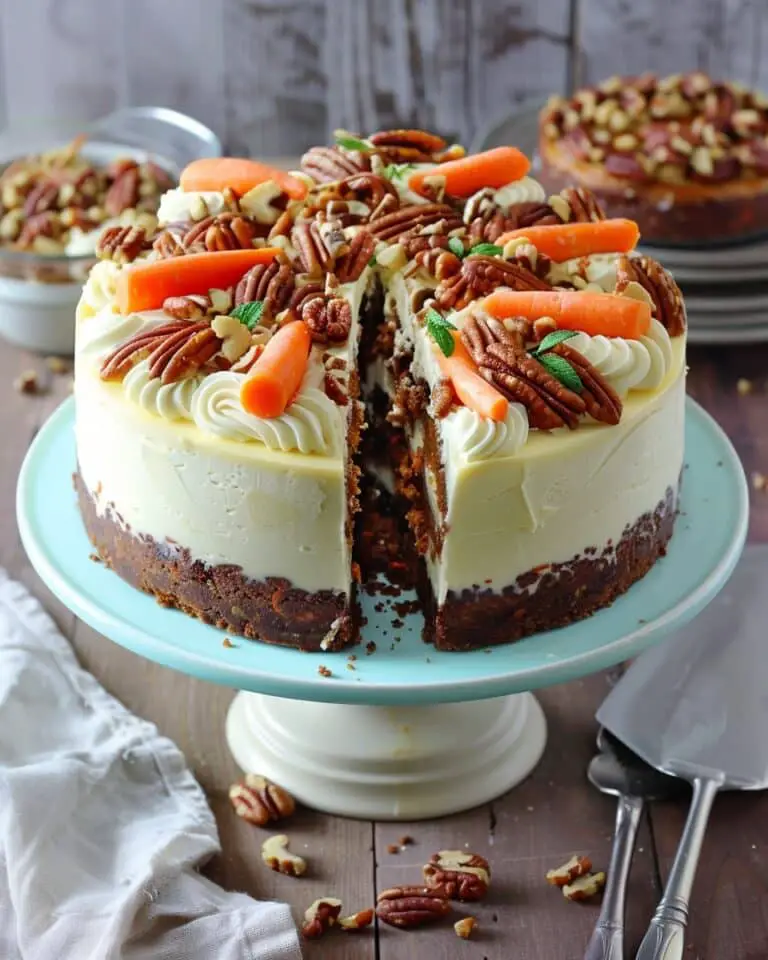Baked Carrot Cake Cheesecake