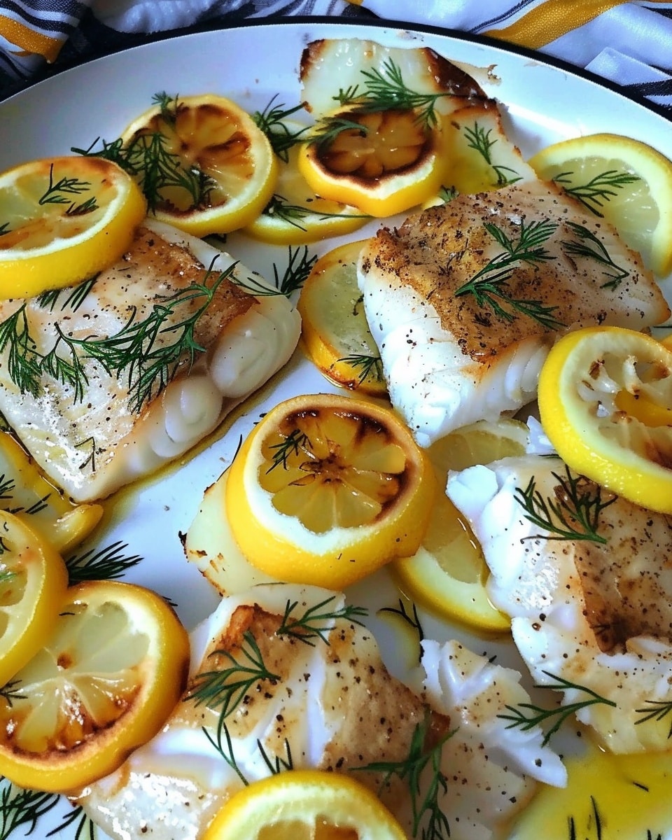 Baked Cod with Lemon and Dill