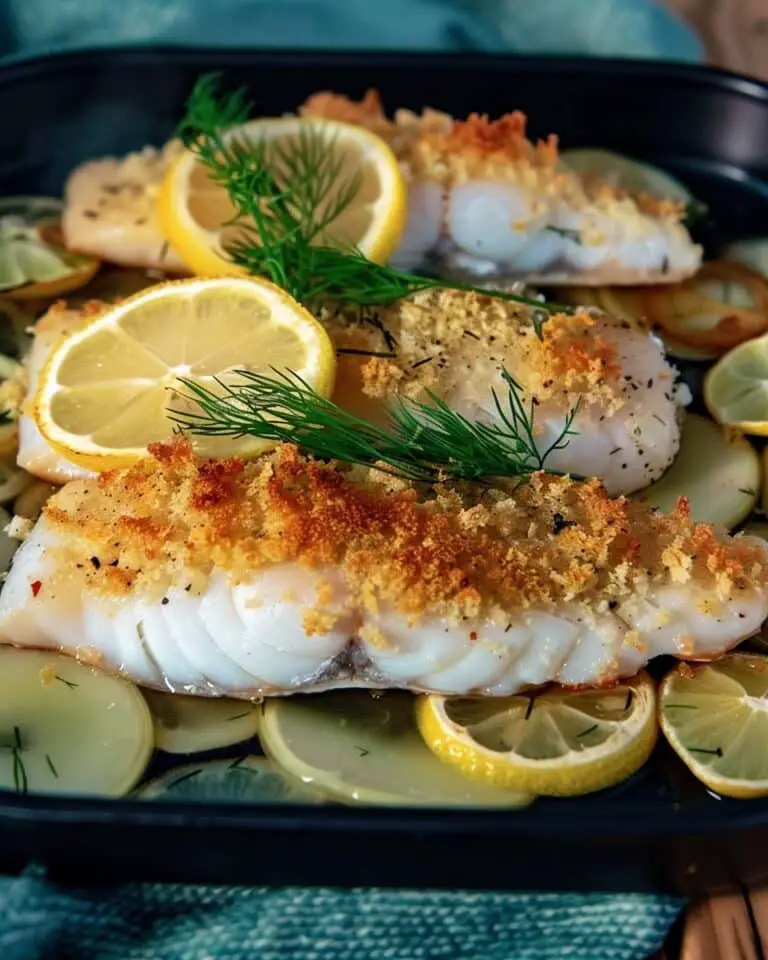Baked Cod with Lemon and Dill