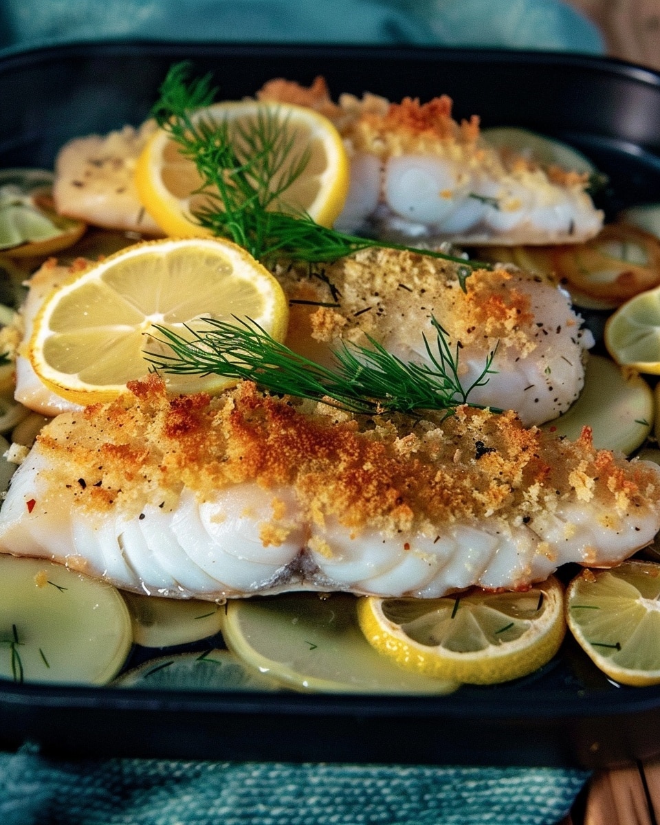 Baked Cod with Lemon and Dill