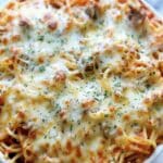 Baked Cream Cheese Spaghetti Casserole