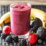 Banana Berry and Sesame Smoothie