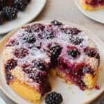 Blackberry Cornmeal Upside Down Cake