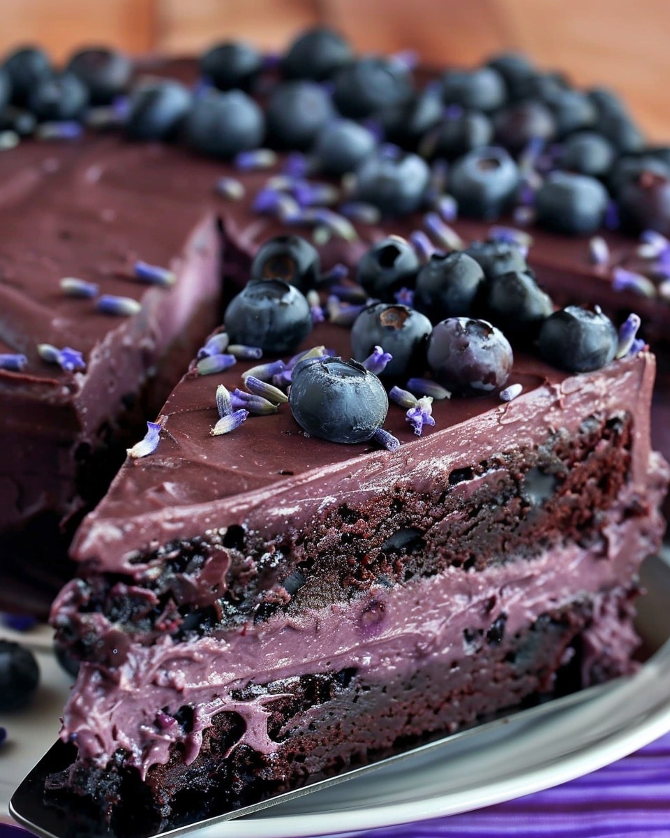 Blueberry Chocolate Lavender Dream Cake