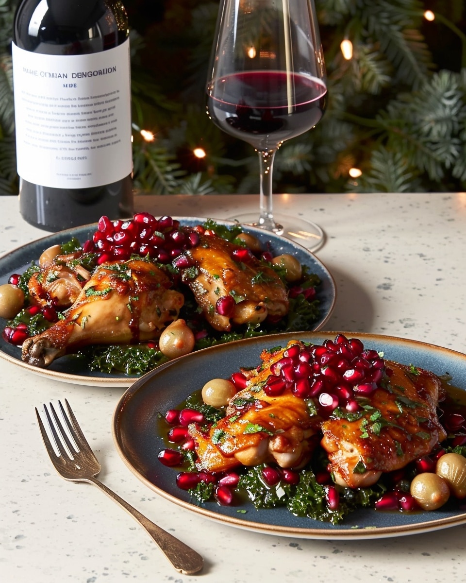 Braised Chicken with Pomegranate Molasses