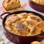 Brown Butter Caramelised Peach Cobbler