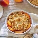 Brown Sugar Peach Crumble