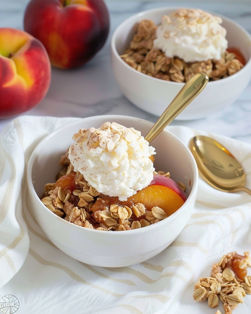 Brown Sugar Peach Crumble