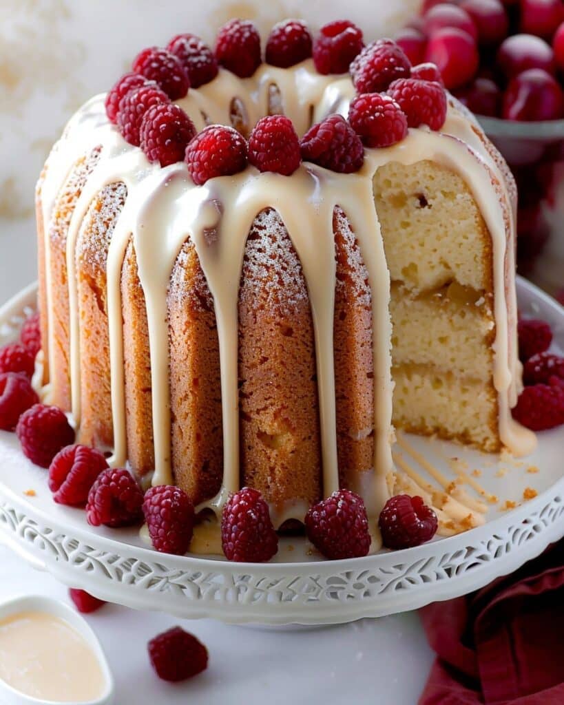 Buttermilk Pound Cake With Brown Butter Icing