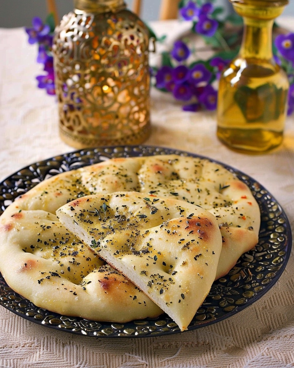 Cheese and Herb Stuffed Flatbread