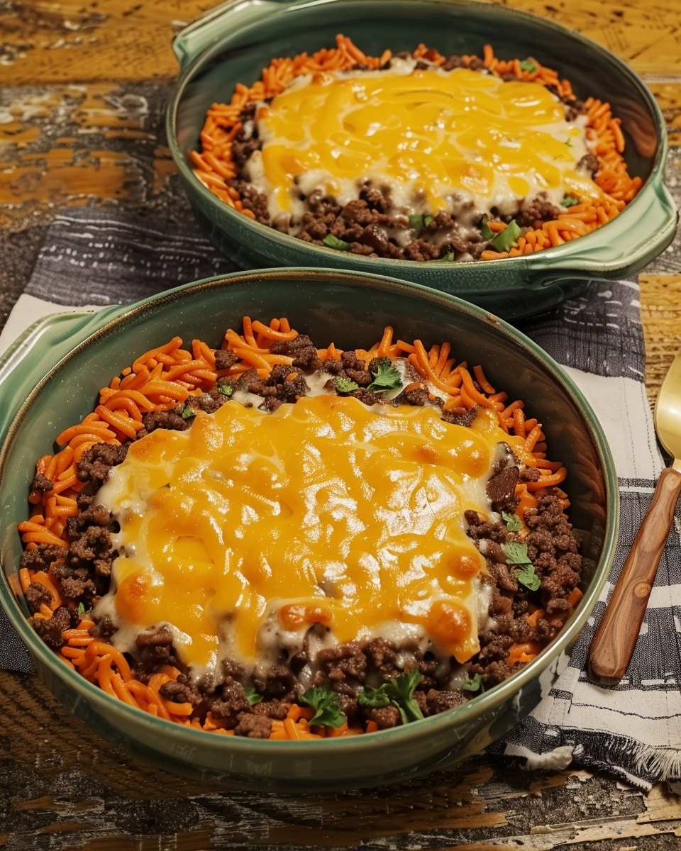 Cheesy Beef and Potato Bake