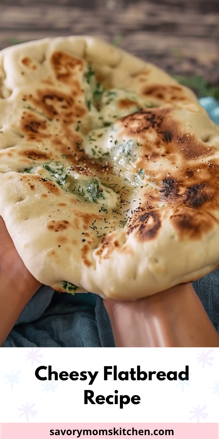 Cheesy Flatbread Recipe | Savory Mom Kitchen