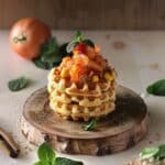 Cheesy Sweetcorn Savoury Waffles