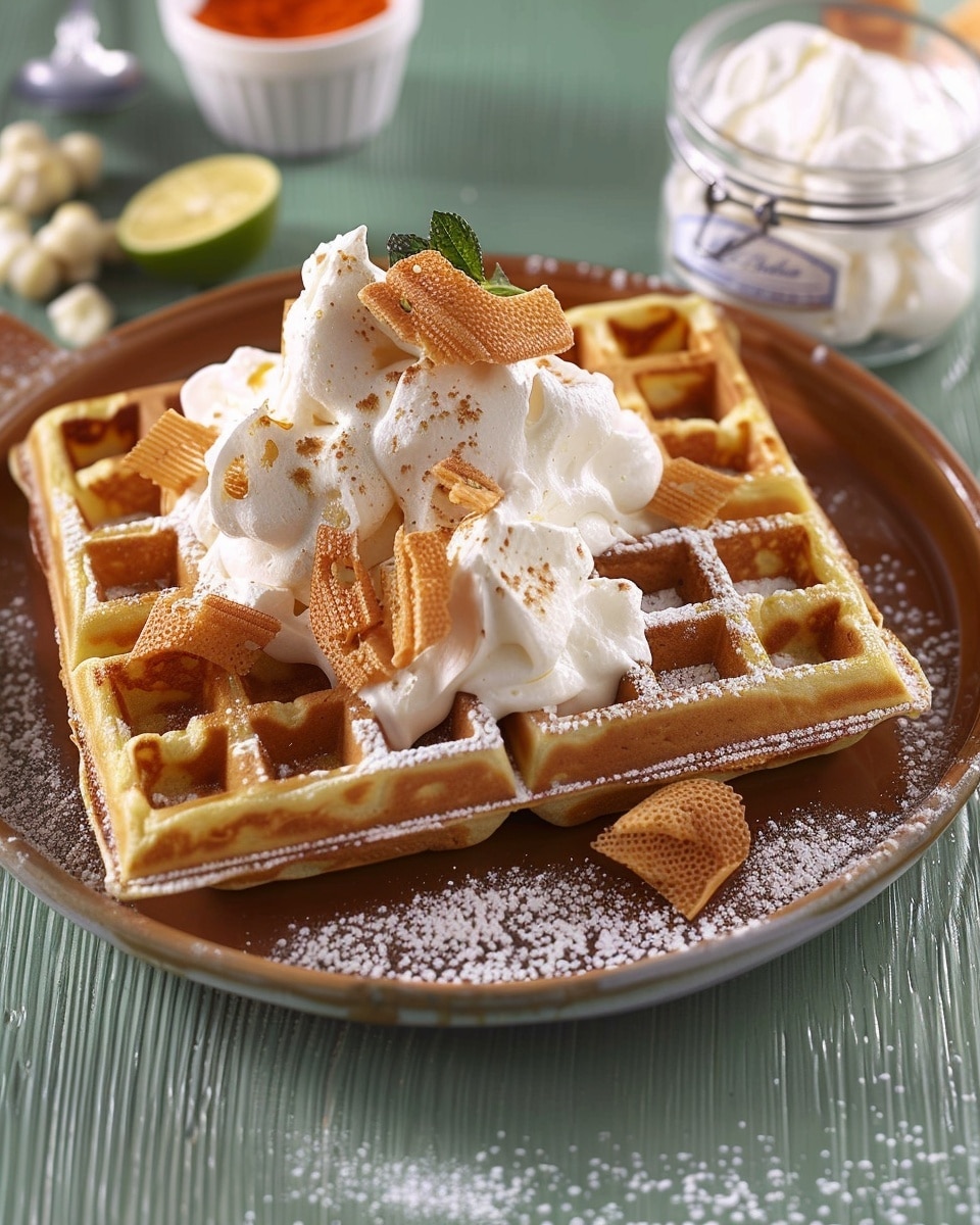 Cheesy Sweetcorn Savoury Waffles