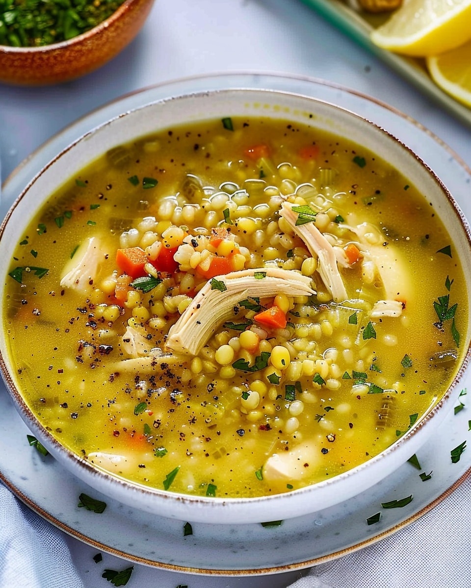 Chicken and Pearl Barley Soup