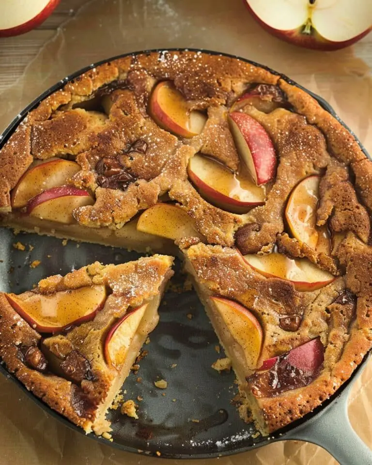 Cinnamon Apple Skillet Pancake