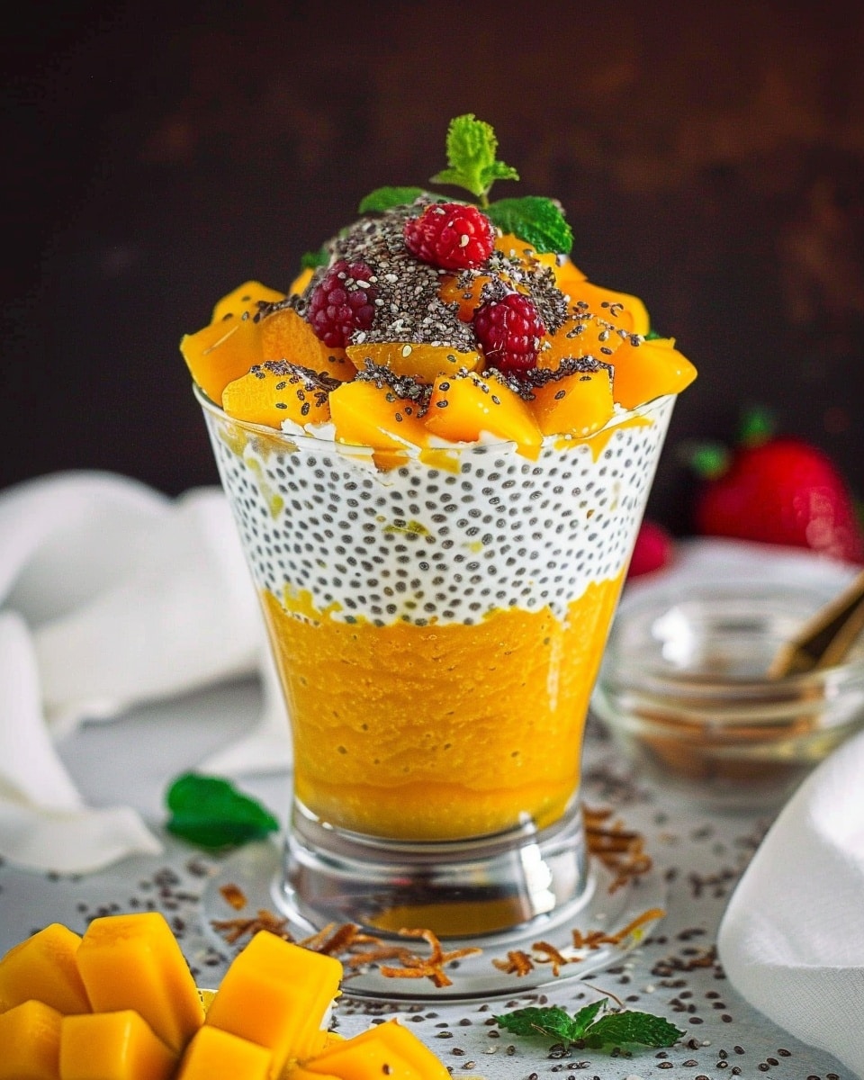 Coconut Mango Chia Pudding