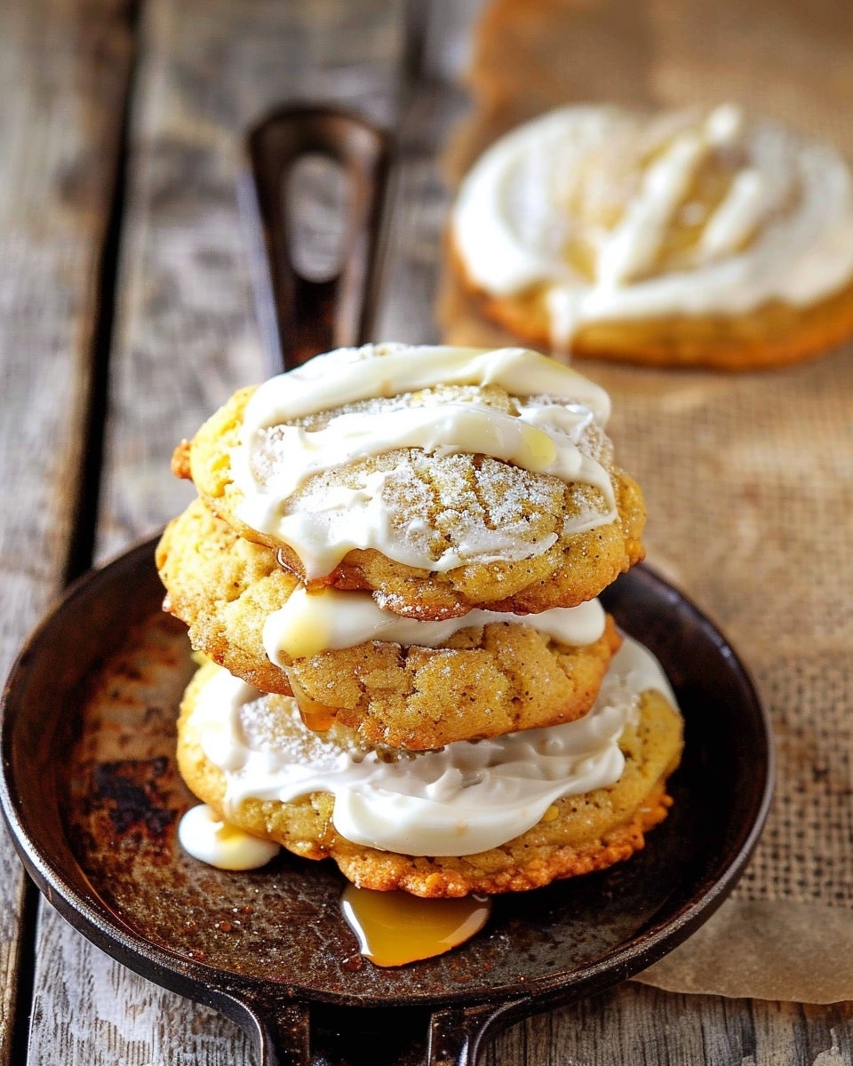 Cornbread Cookies with Honey Butter Frosting