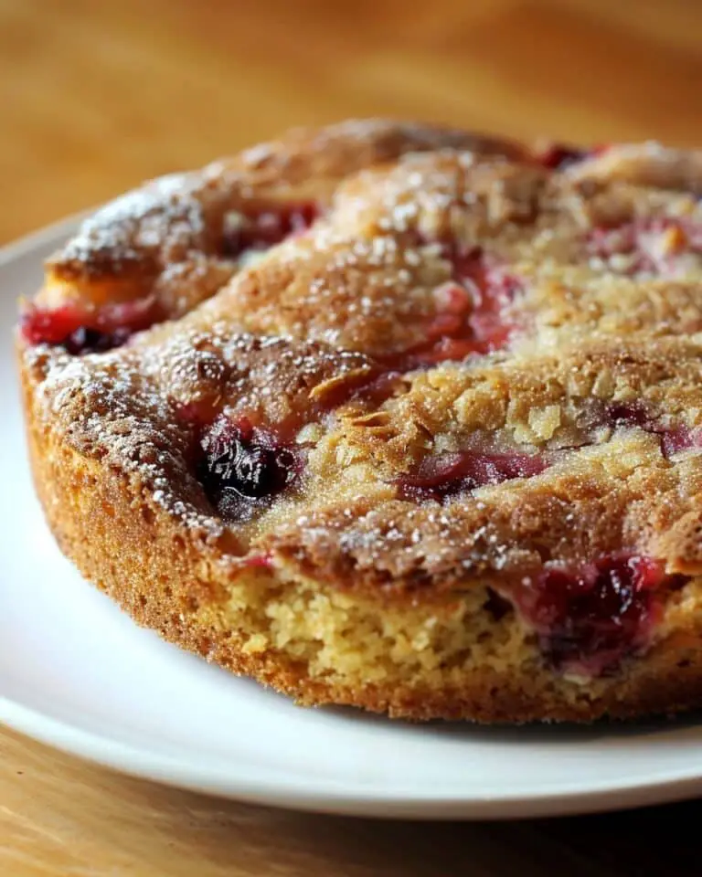 Cranberry Cornmeal Upside-Down Cake