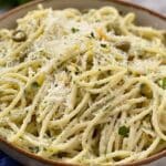 Creamy Dirty Martini Spaghetti