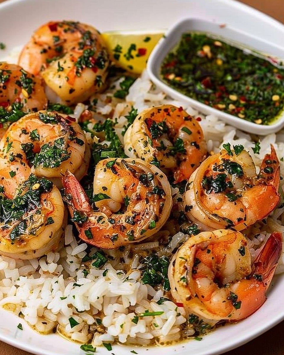 Creamy Garlic Butter Shrimp Bowl with Herb Rice
