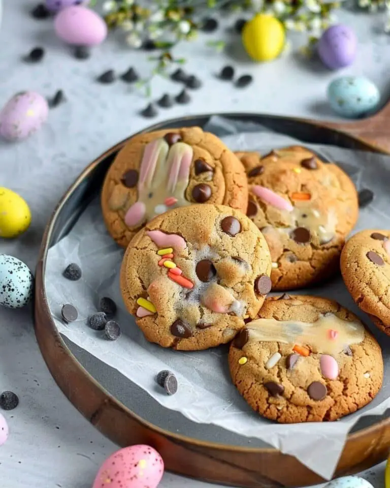 Easter Bunny Chocolate Chip Cookies