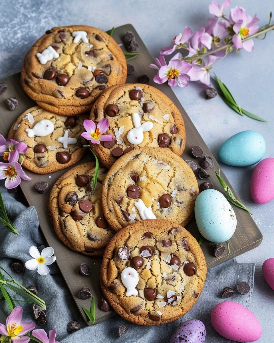 Easter Bunny Chocolate Chip Cookies
