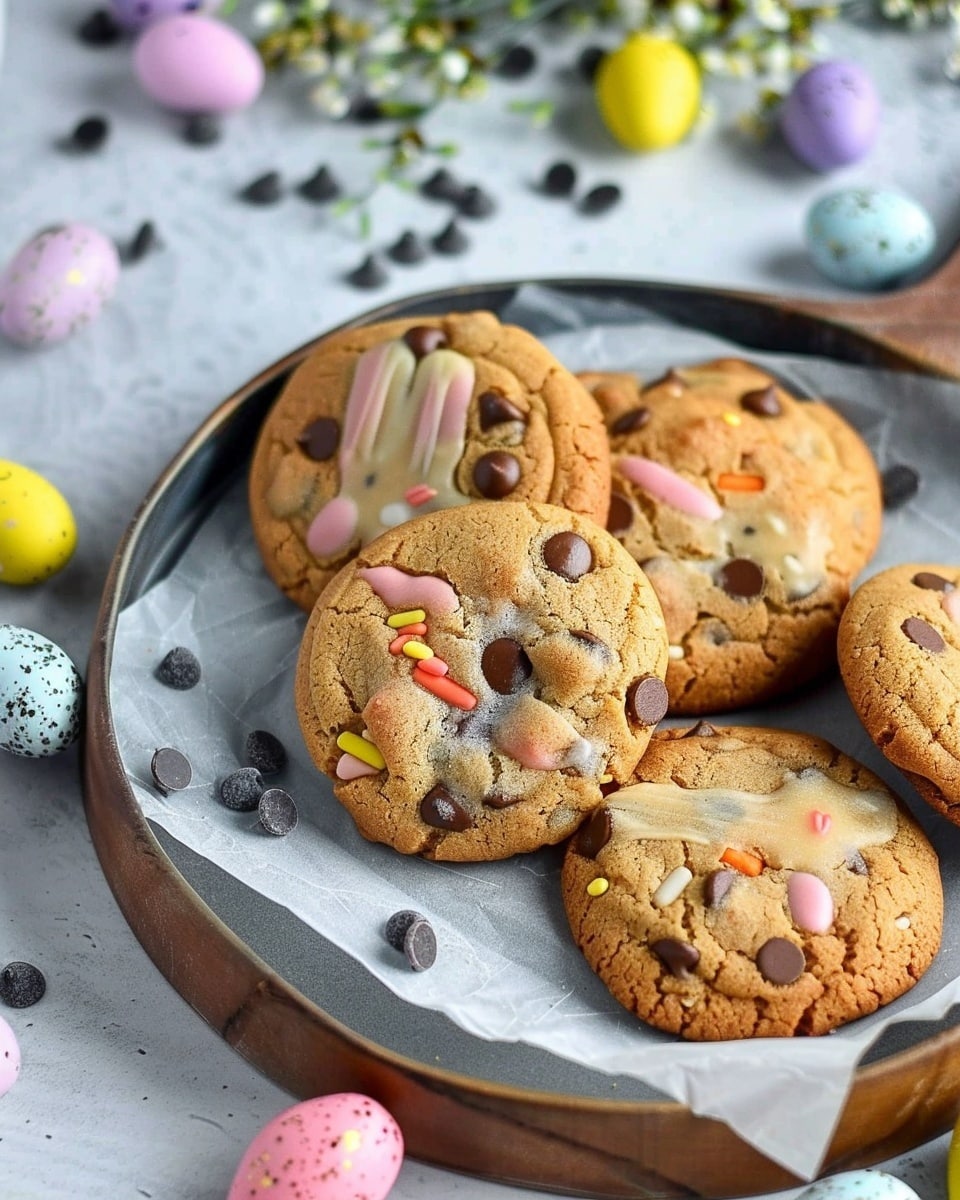 Easter Bunny Chocolate Chip Cookies