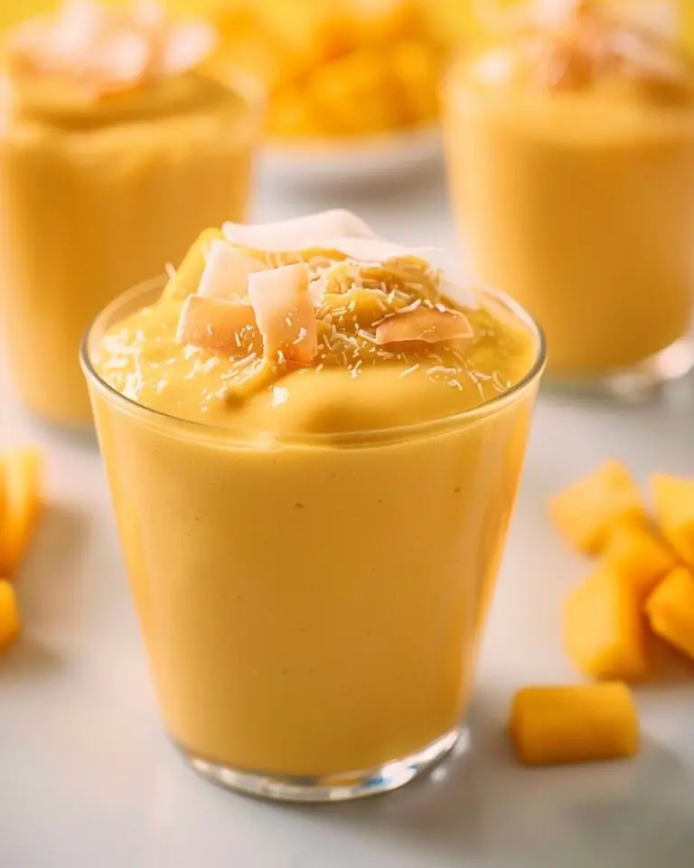 Easy Coconut Mango Pudding
