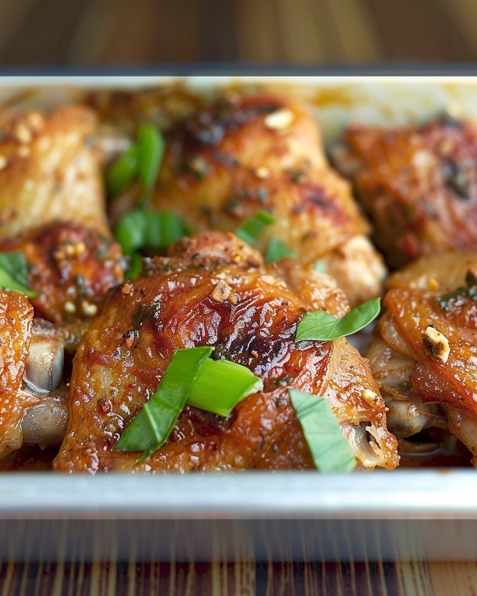 Date Harissa Glazed Chicken Thighs with Tahini Ranch