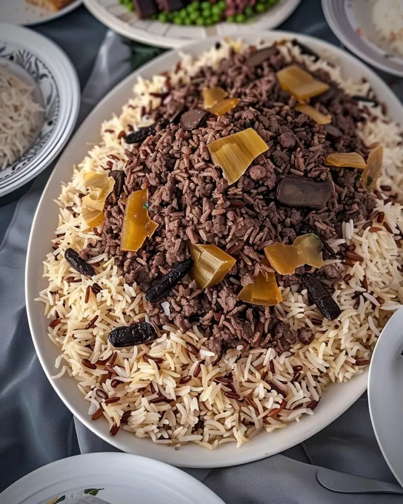 Hashweh (Spiced Rice with Ground Beef)