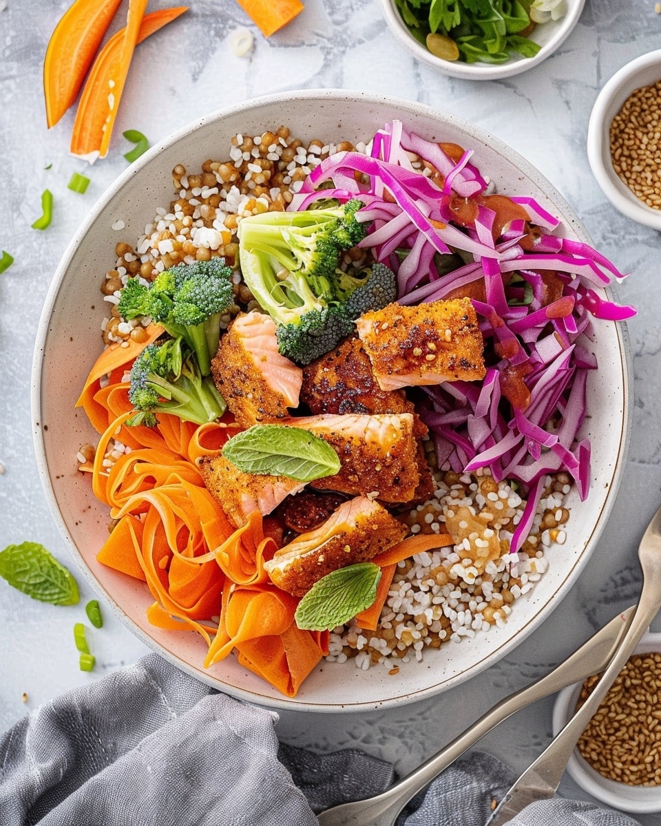 Honey Glazed Salmon Bowl